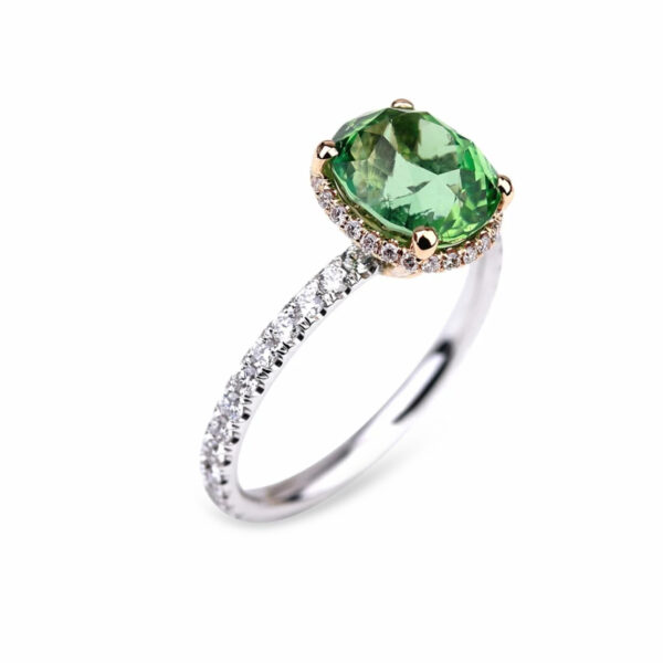 Bague tourmaline verte