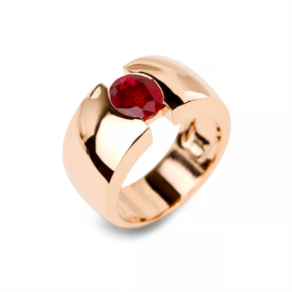 bague tribeca rubis ovale
