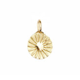 Pendentif Rayons de soleil, médaille en or jaune 18K
