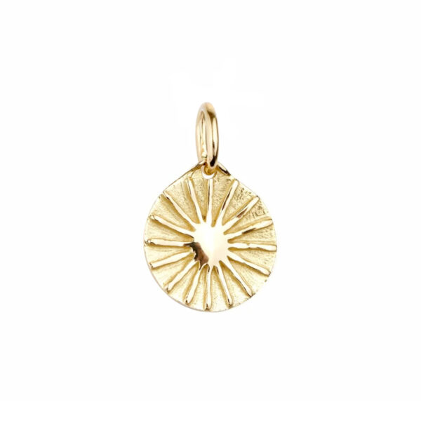 Pendentif Rayons de soleil, médaille en or jaune 18K