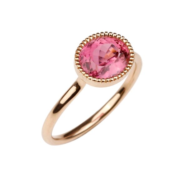 Bague Tourmaline rose ovale Collection Divine Compagnie des Gemmes Joaillier à Paris