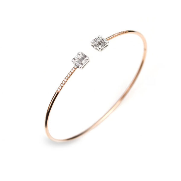 Reflets diamants or rose