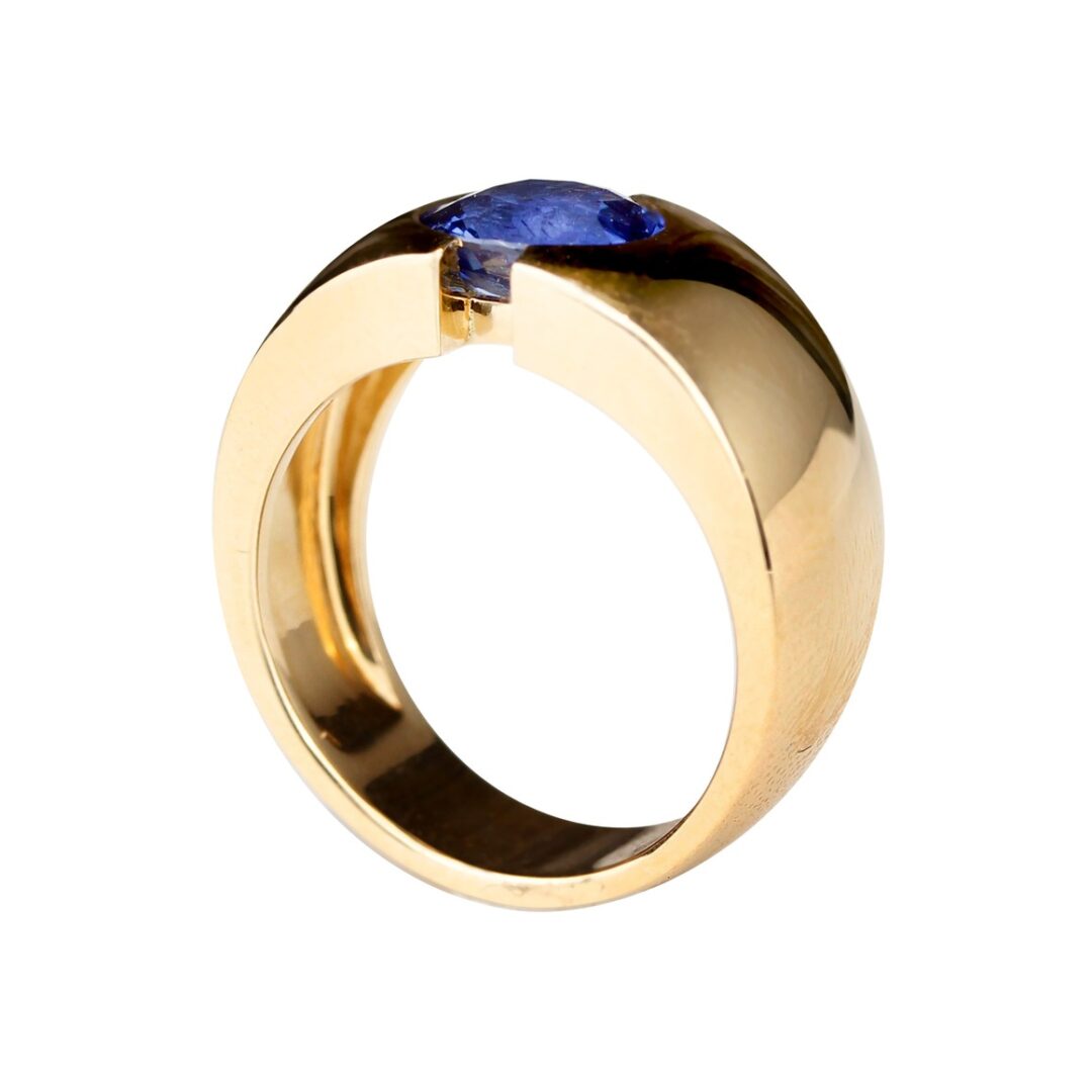 Bague saphir ovale Tribeca