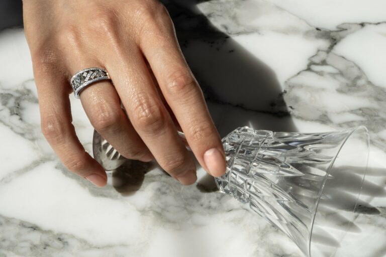 Bague diamants sur or blanc
