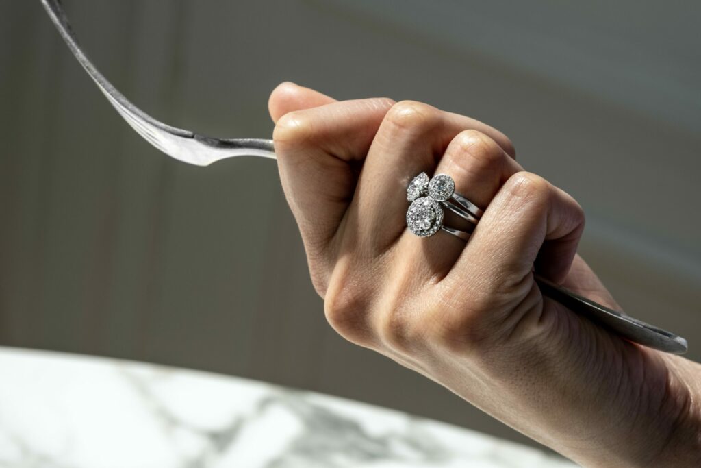 Bagues diamant sur or blanc