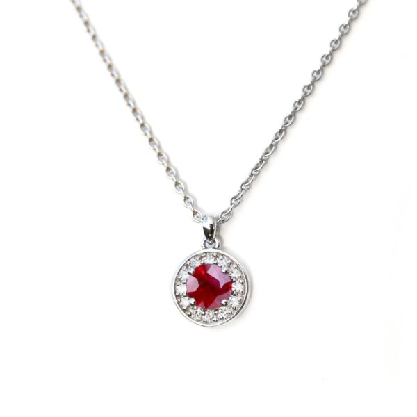 Pendentif rubis rond Antoinette