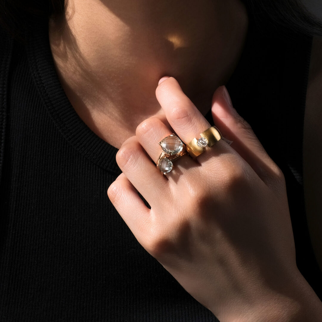 Tribeca diamant or brossé – Image 2