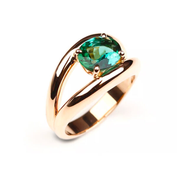 bague boccadilupo tourmaline verte