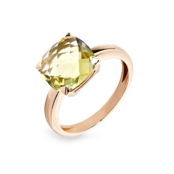 Poppy Blue bague quartz lemon