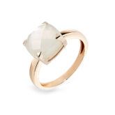Poppy Blue bague nacre cristal de roche