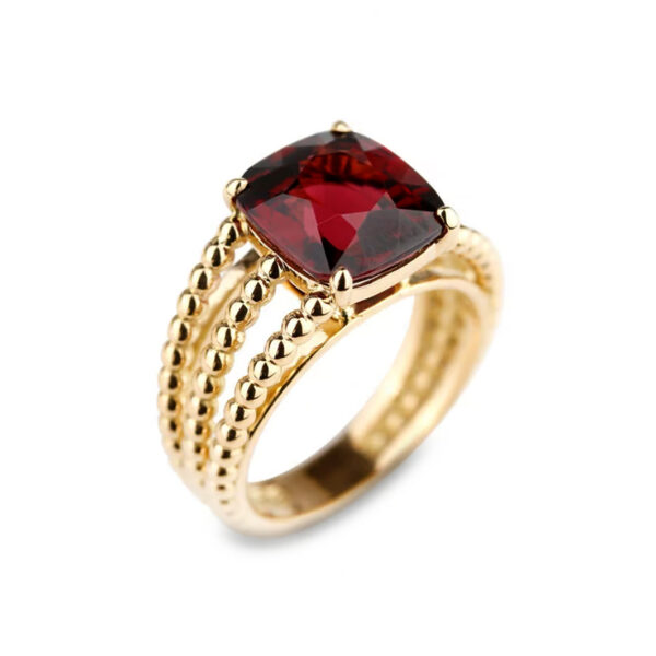 Grace grenat rhodolite or jaune