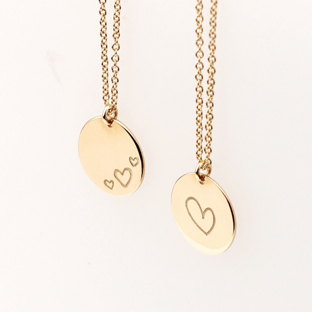 Médaille coeur gravé – Image 5