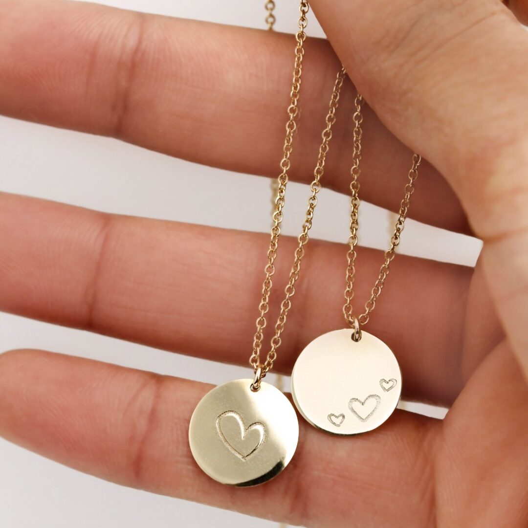 Médaille coeur gravé – Image 6