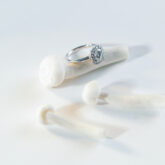 solitaire diamant or blanc