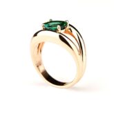 Bague tourmaline ovale or rose Boccadilupo