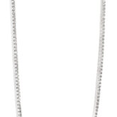 Collier rivière de diamants or blanc 18K Compagnie des Gemmes joaillier à Paris