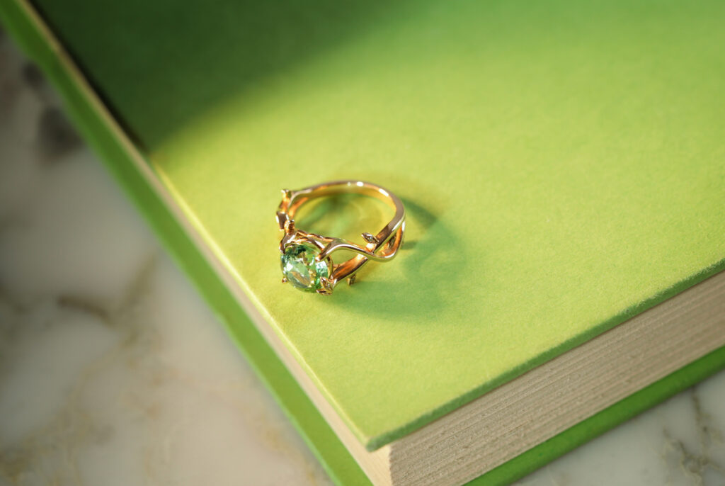 Bague tourmaline et or rose 18K
