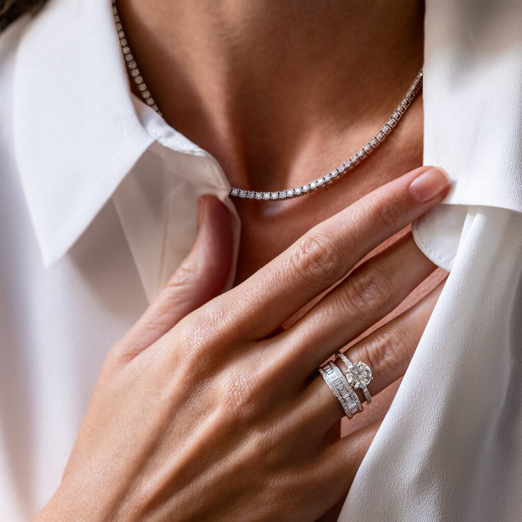 Bague de fiançailles solitaire diamant