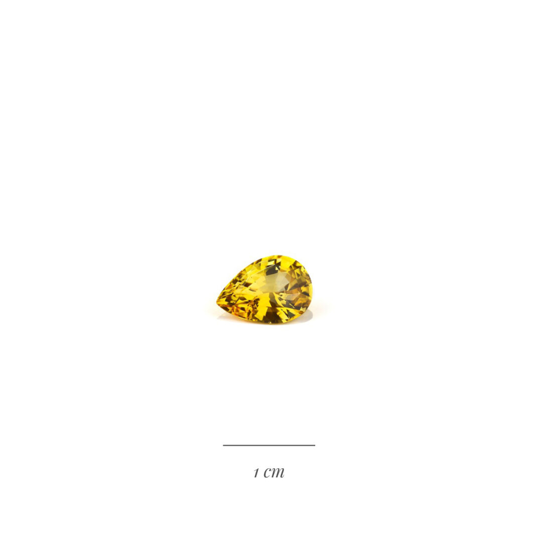 Saphir jaune poire 2,88 cts – Image 3