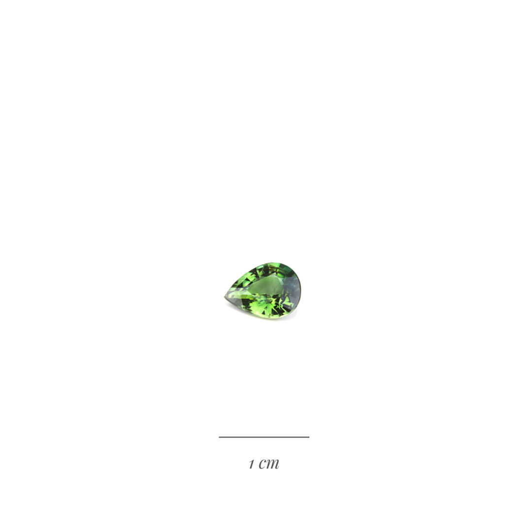Saphir vert poire 1,84 ct – Image 3