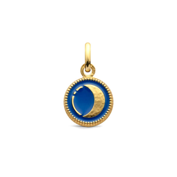 Pendentif Lune couleur bleu roi Arthus Bertrand