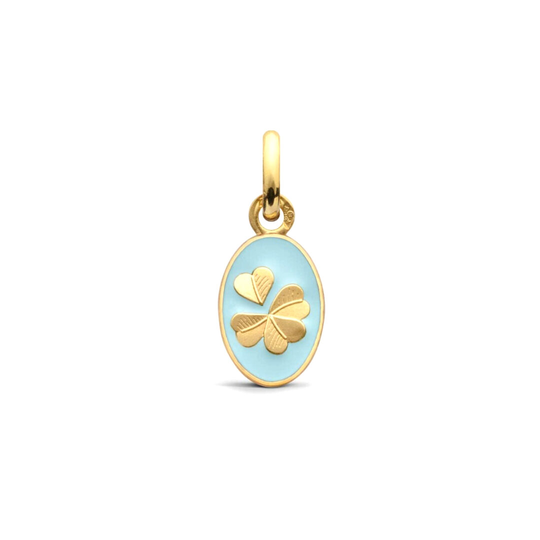 Pendentif Trèfle à 4 feuilles couleur bleu Arthus Bertrand