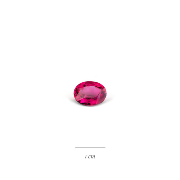 rubellite ovale 3,77 carats