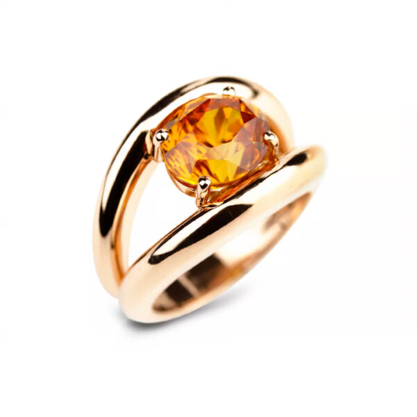 bague boccadilupo zircon jaune