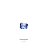 Saphir Taille émeraude poids 4,01 carats pour création de bague sur mesure à Paris