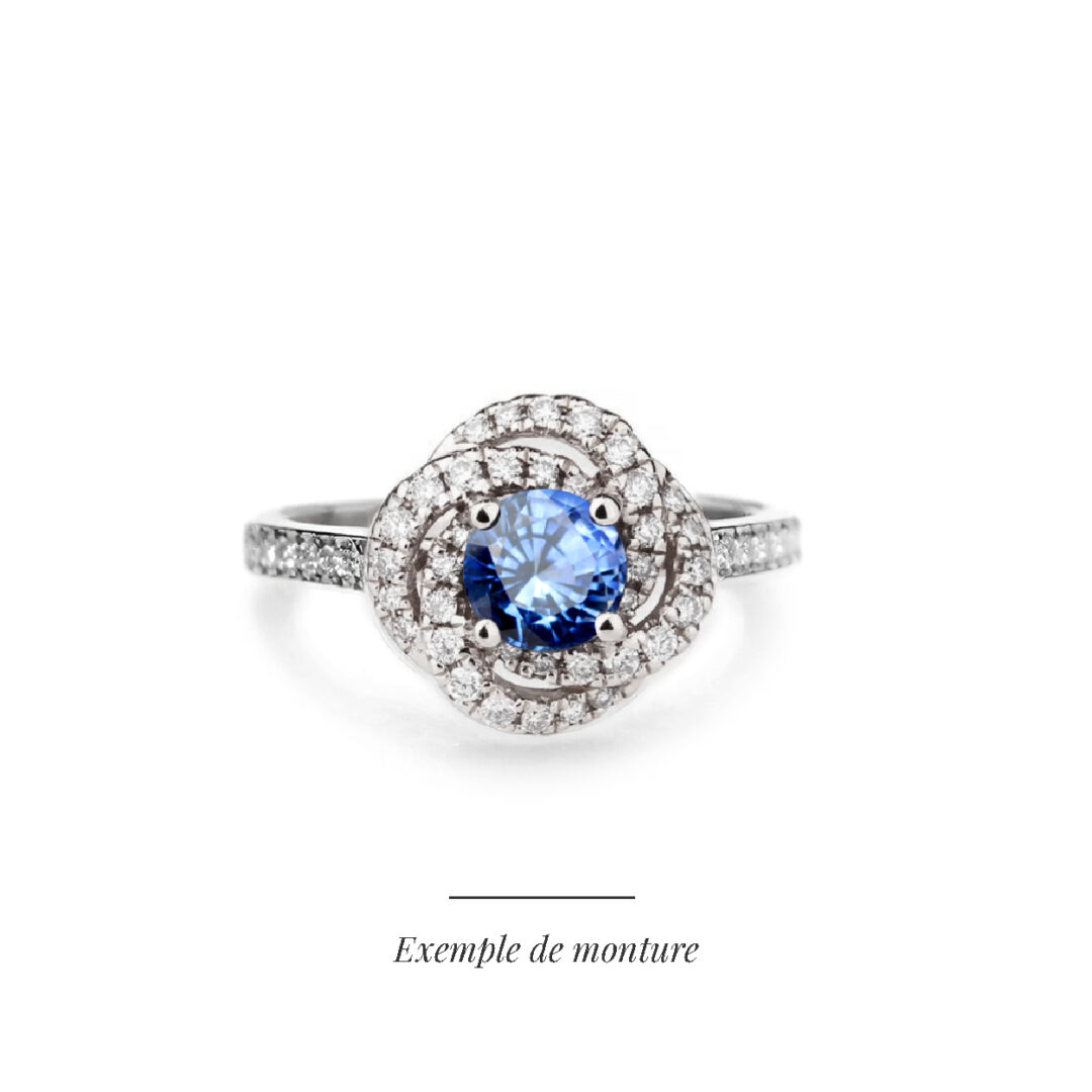 Saphir de Ceylan rond 2,51 cts – Image 2