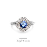 Saphir de Ceylan rond 2,51 cts – Image 2