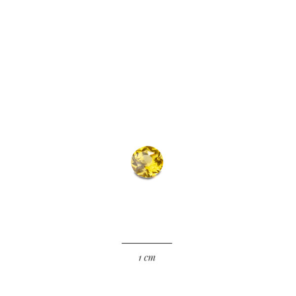 Saphir jaune rond 1,19 ct