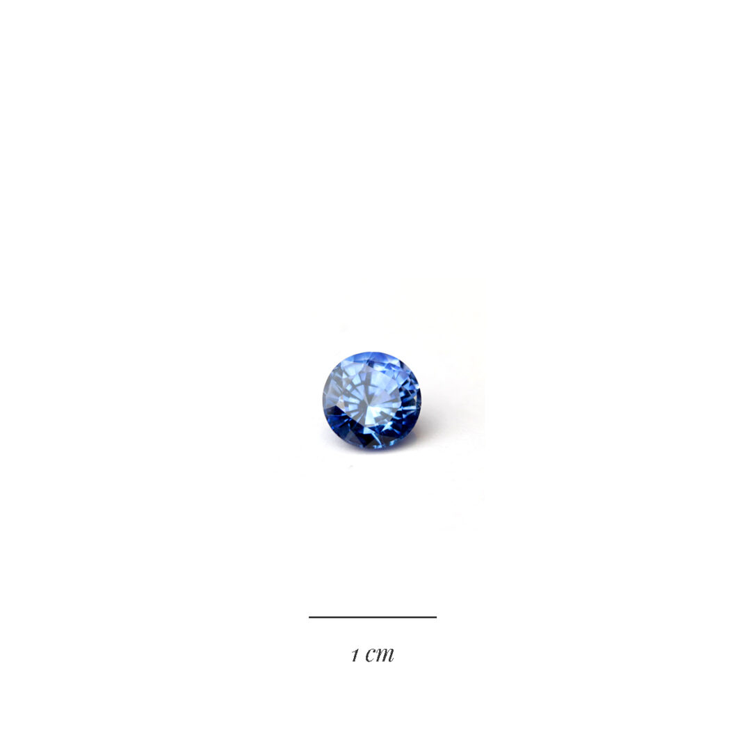 Saphir de Ceylan rond 2,51 cts