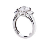 Solitaire diamant inspiration Art Déco