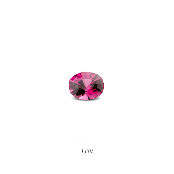 grenat rhodolite framboise 9,03 carats pour une création de bague sur mesure à la Compagnie des Gemmes Paris