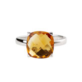 Poppy Blue bague citrine or blanc – Image 3