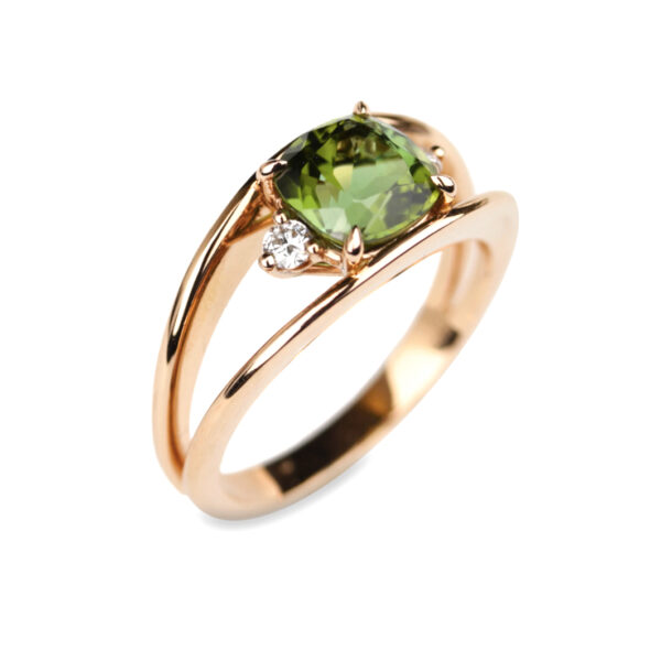 Boccadilupo tourmaline verte et diamants