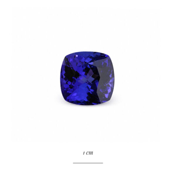 Tanzanite taille coussin 27,22 cts