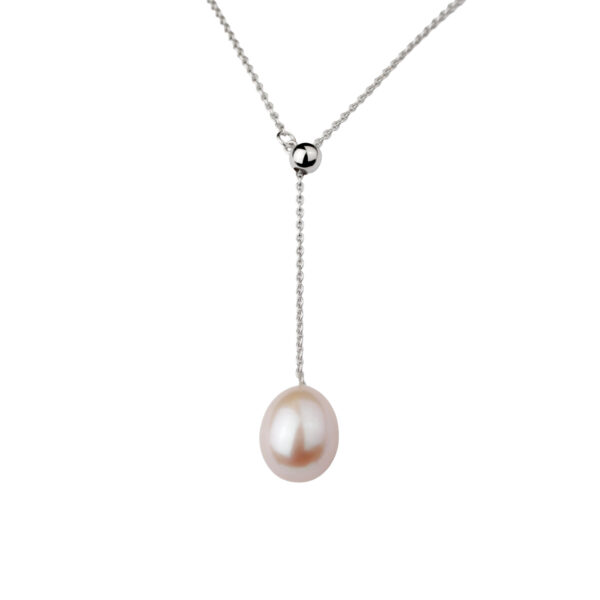 Y perle d'eau douce rosée