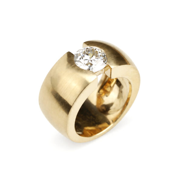 Tribeca diamant or brossé