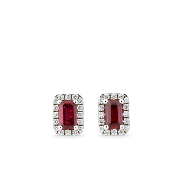 Antoinette boucles d'oreilles rubis